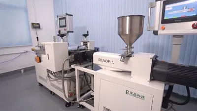 Máquina de película fundida de laboratorio (con control PLC), BP-8187-B 