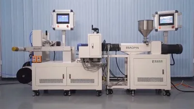 Línea de extrusión de láminas de plástico de laboratorio, BP-8176-P 